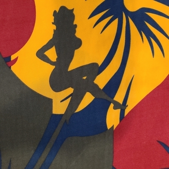 ⭐️XL MENS COLOR BLOCK BOARD SHORTS RED ORANGE GREY NAVY MULTI COLOR DESIGN - Picture 3 of 7